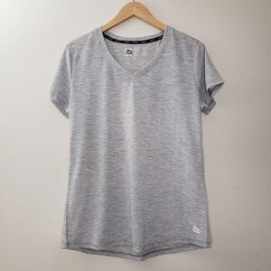 RBX Grey Active Wear Short Sleeve Tee Shirt Size L